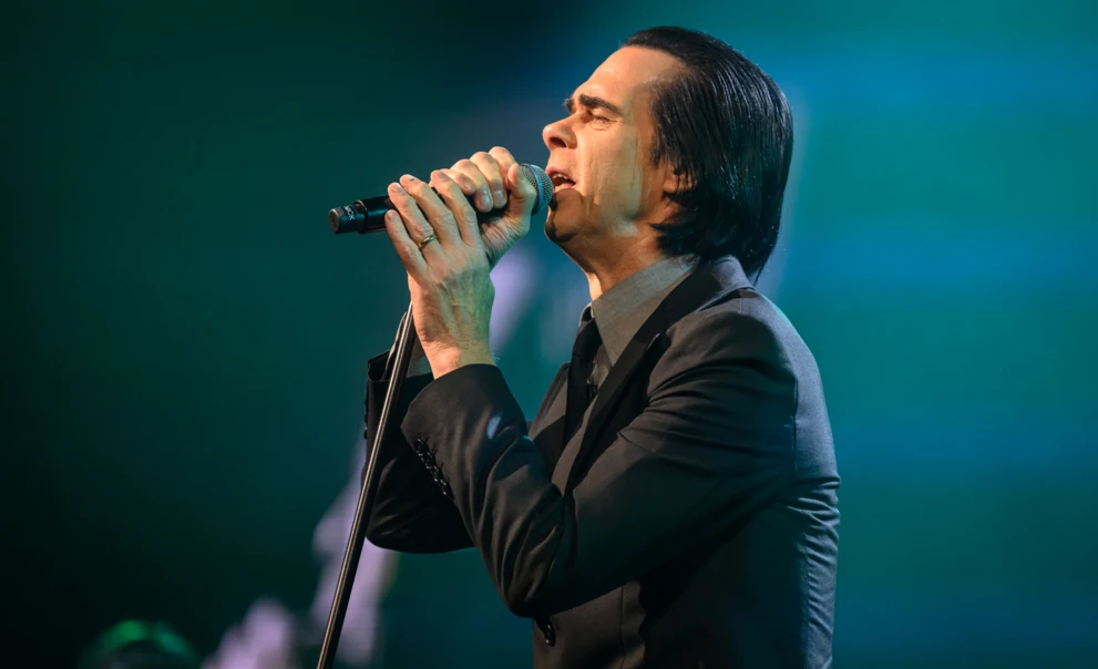Nick Cave na koncercie w Birmingham