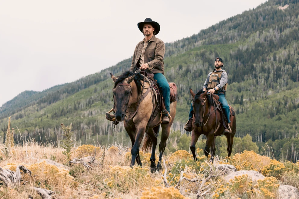 Kadr z serialu „Marshals: historia z Yellowstone”