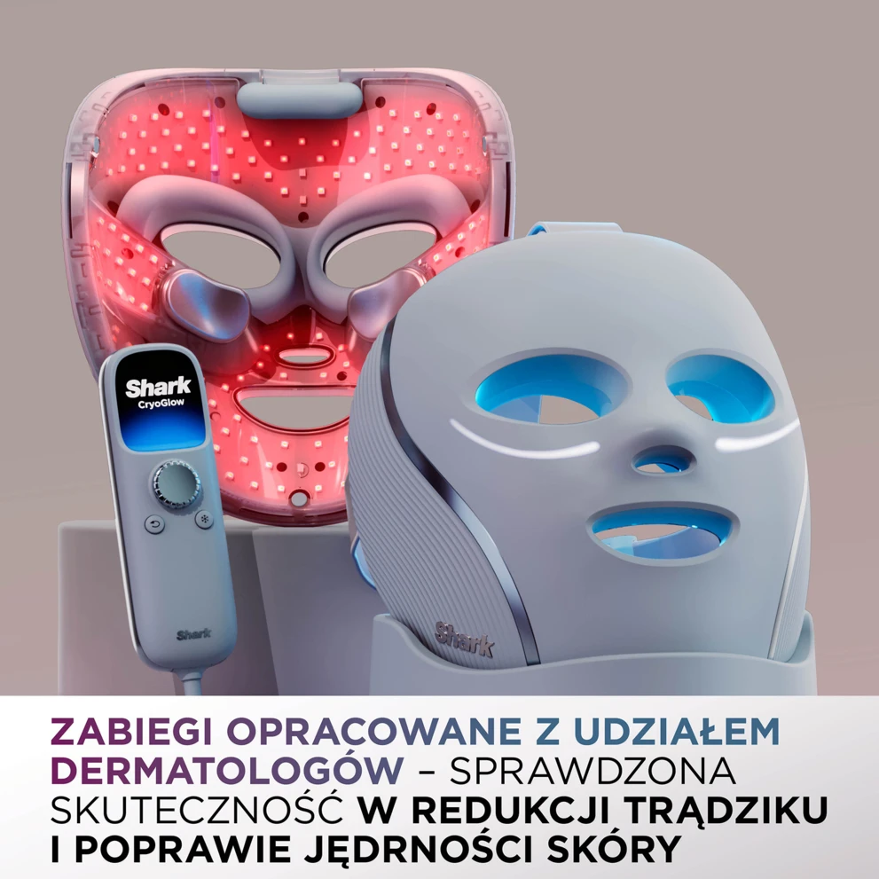 maska LED do twarzy Shark CryoGlow