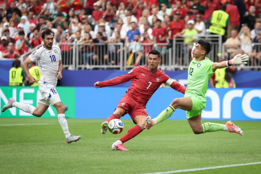 Cristiano Ronaldo podczas meczu z Uzbekistanem na mundialu 2026